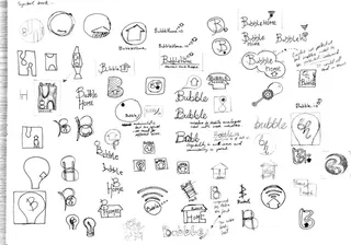 Image of sketchbook logo sketching page